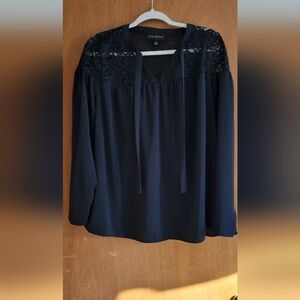 Lane Bryant Black Blouse
